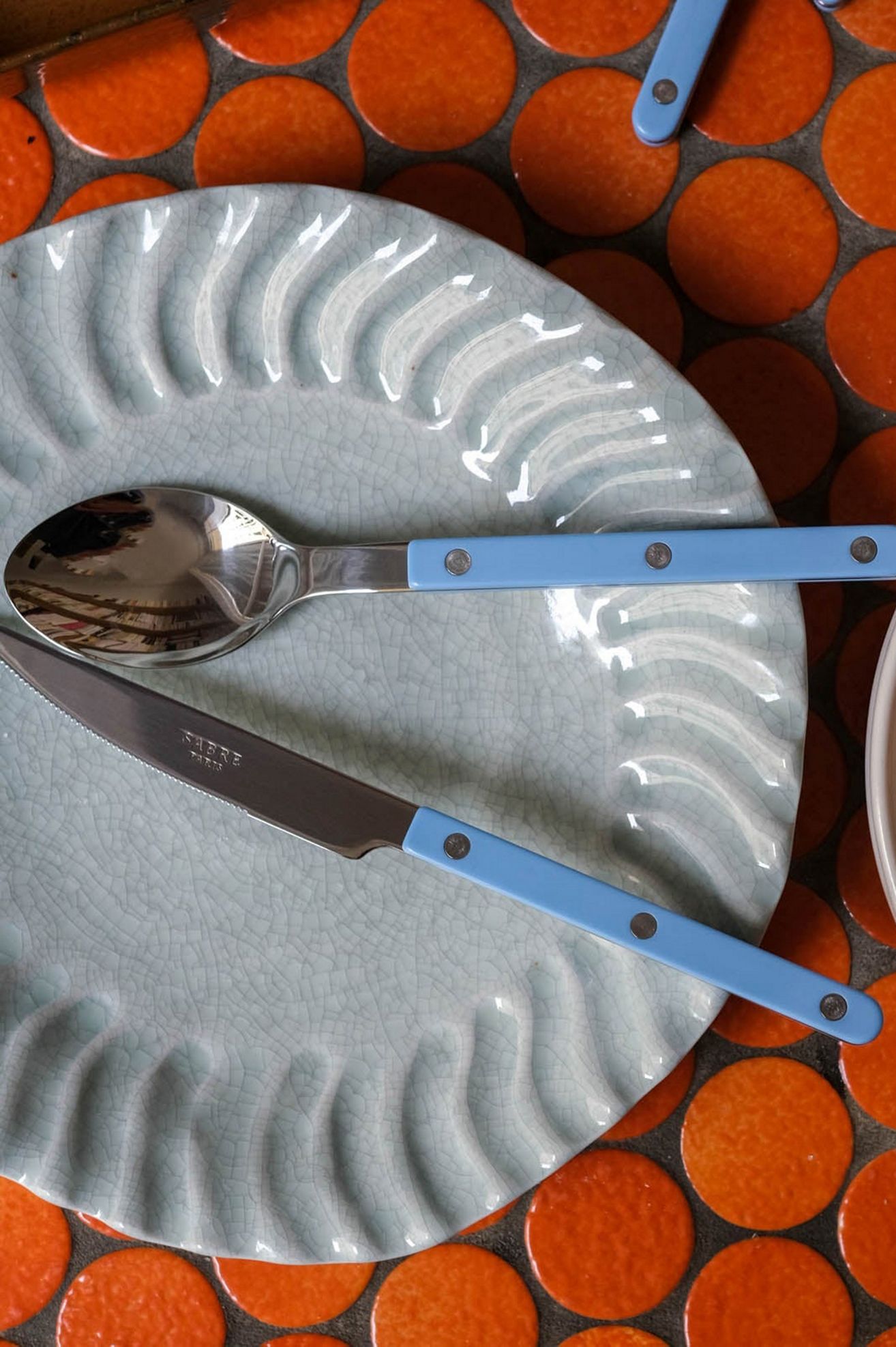 Sabre Bistrot Flatware Set - Sky, Regular, SET OF 4
