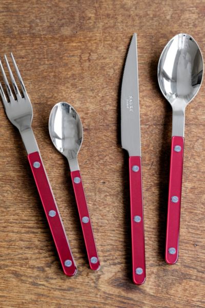 Sabre 4 Piece Bistro Flatware Set In Pearly Red At Urban Outfitters