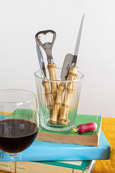 Sabre 4 Piece Wooden Aperitif Set In Brown At Urban Outfitters