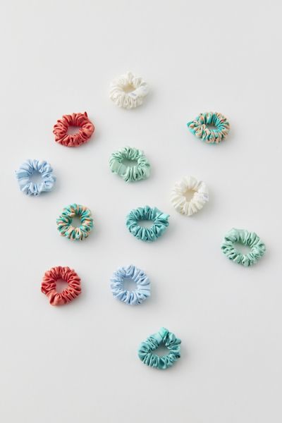 Shop Slip Minnie Scrunchie Set In Sky At Urban Outfitters