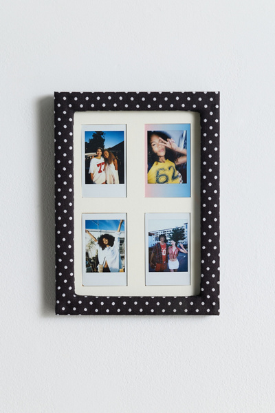 Urban Outfitters Penelope Instax Picture Frame In Black/white Polka Dot At  In Multi