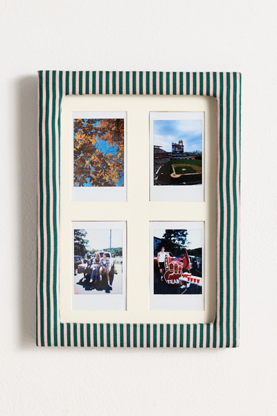 Urban Outfitters Penelope Instax Picture Frame In Pink/green Stripe At