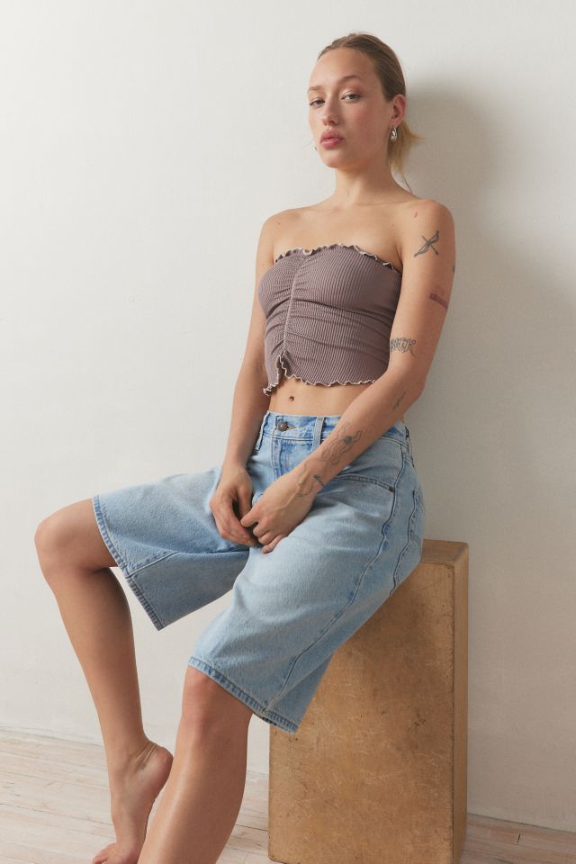 Out From Under Honey Pinch-Front Seamless Tube Top #1