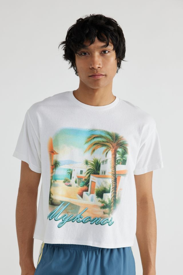 Mykonos Cropped Tee #1