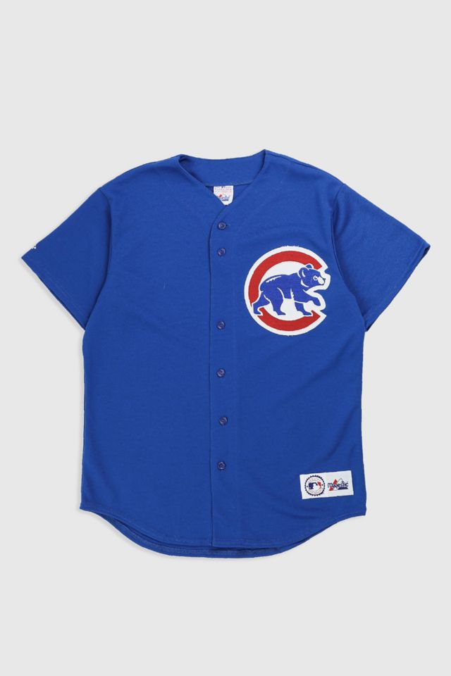 STUDDED BASEBALL JERSEY XLARGE（Vintage Cubs MLB Baseball