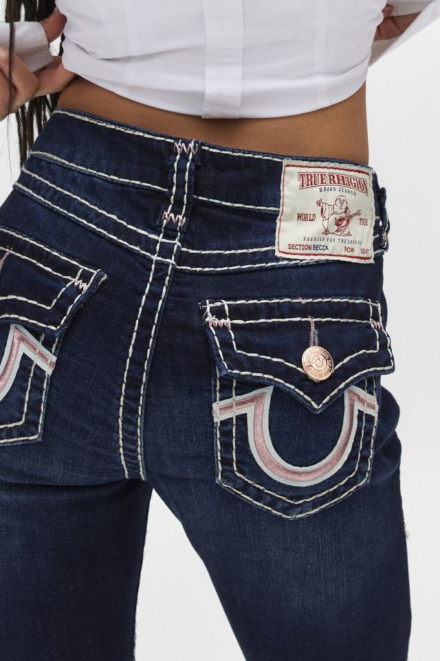 True Religion Becca Low Rise Flap Pocket Bootcut Jean #1