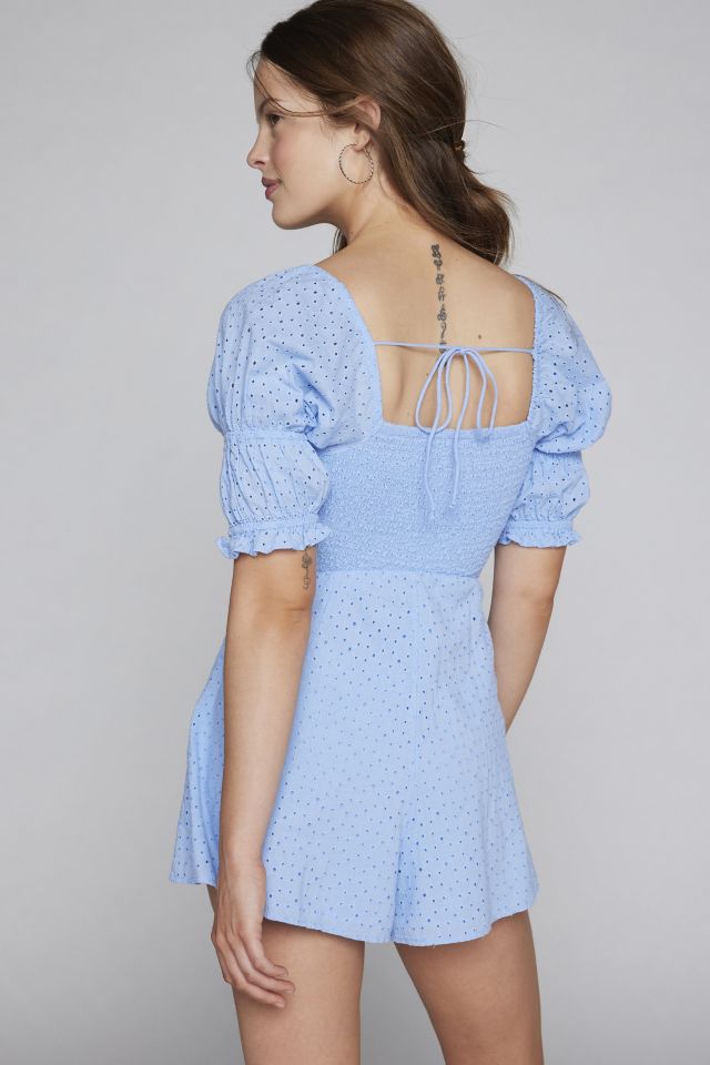 Kimchi Blue Ivy Eyelet Lace Romper #1