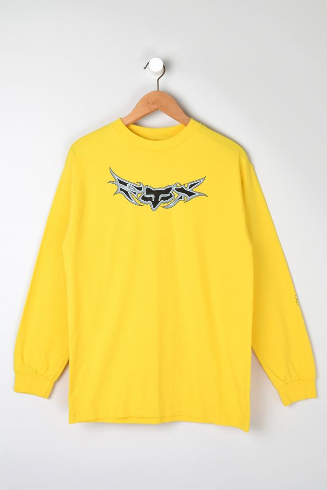 Vintage Y2k Fox Racing Long-Sleeve Graphic Tee