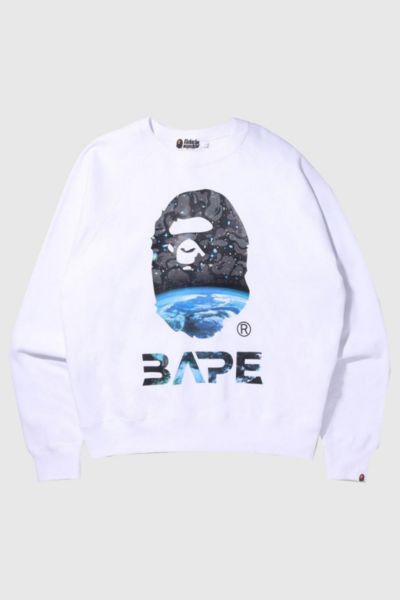 BAPE Military Padded Relaxed Fit Crewneck Gray