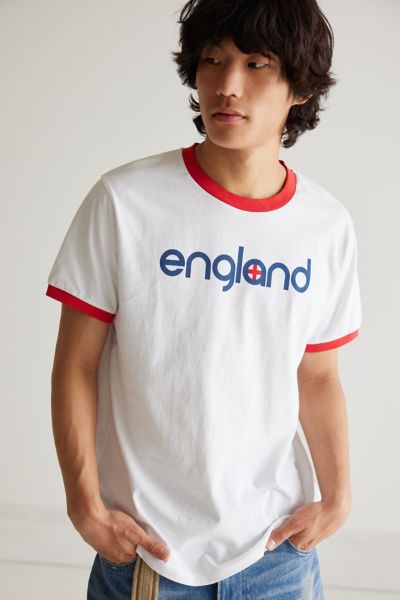 Urban Outfitters England Ringer Tee In White, Men's At