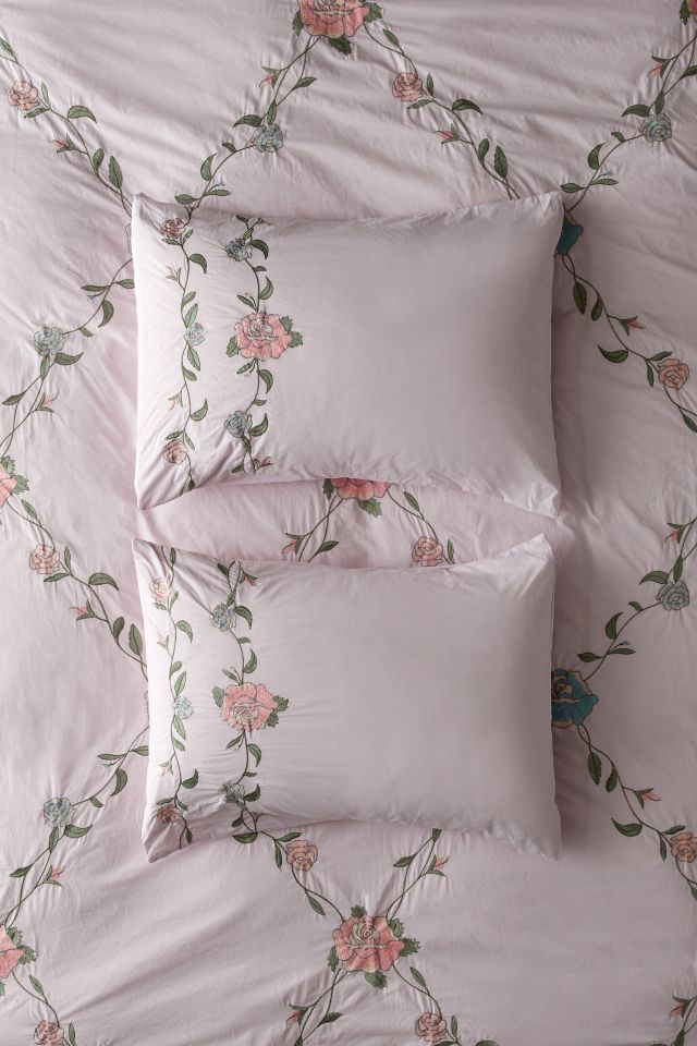 Secret Garden Embroidered Sham Set #1