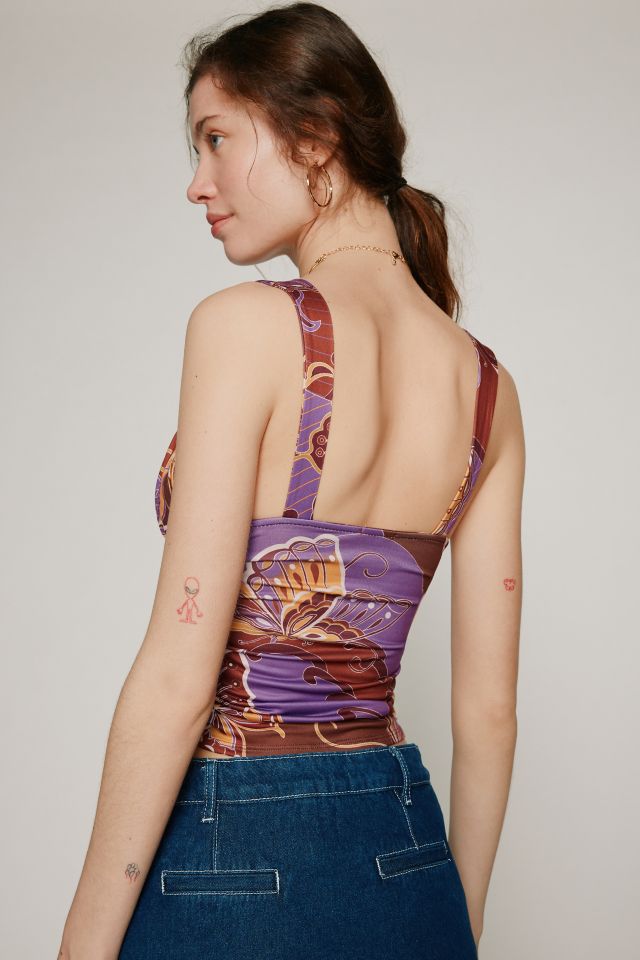 Kimchi Blue Kennedi Printed Knot Tank Top #3