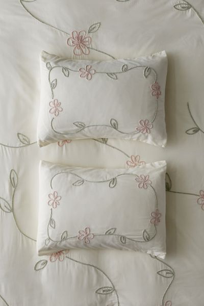 Falling Vines Floral Sham Set