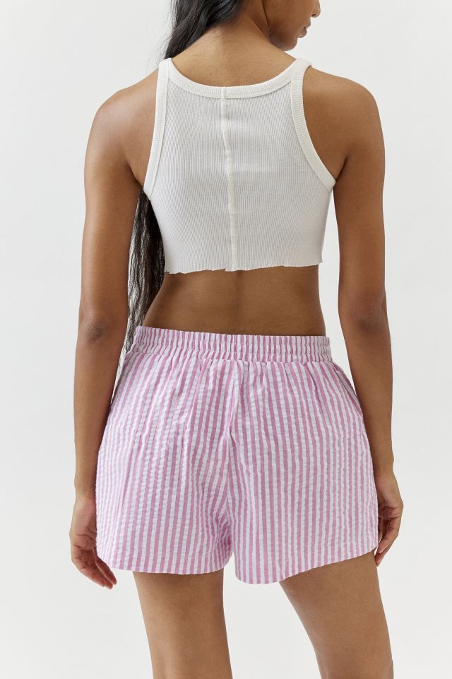 Urban Renewal Remnants Made In LA Seersucker Button Front Boxer Short #3