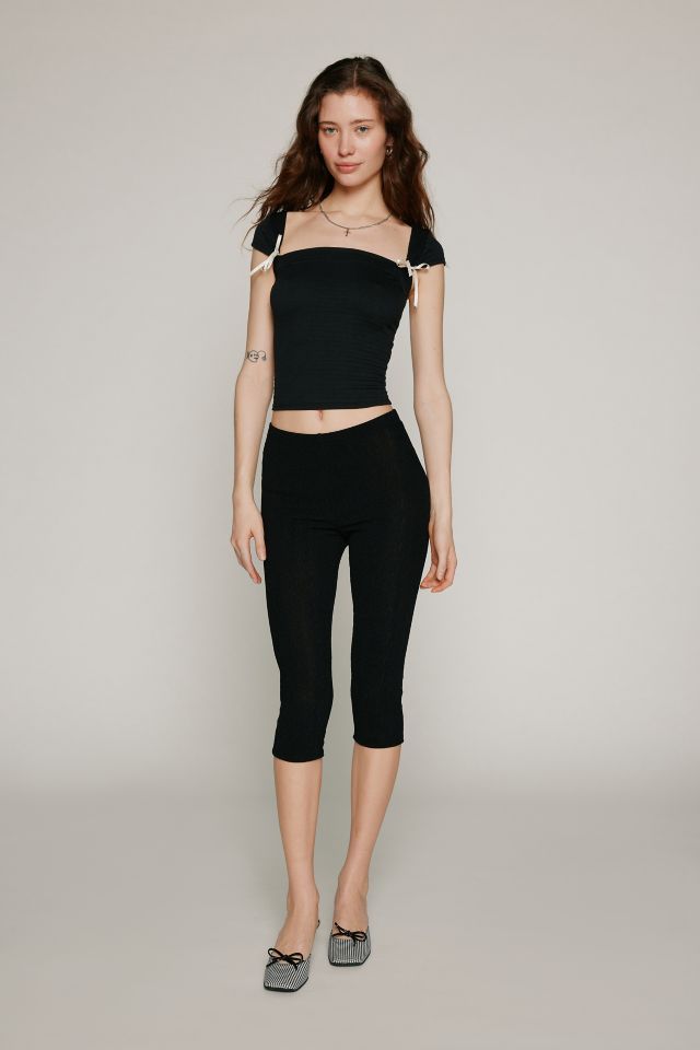 Kimchi Blue Brigitte Smocked Cropped Top #2