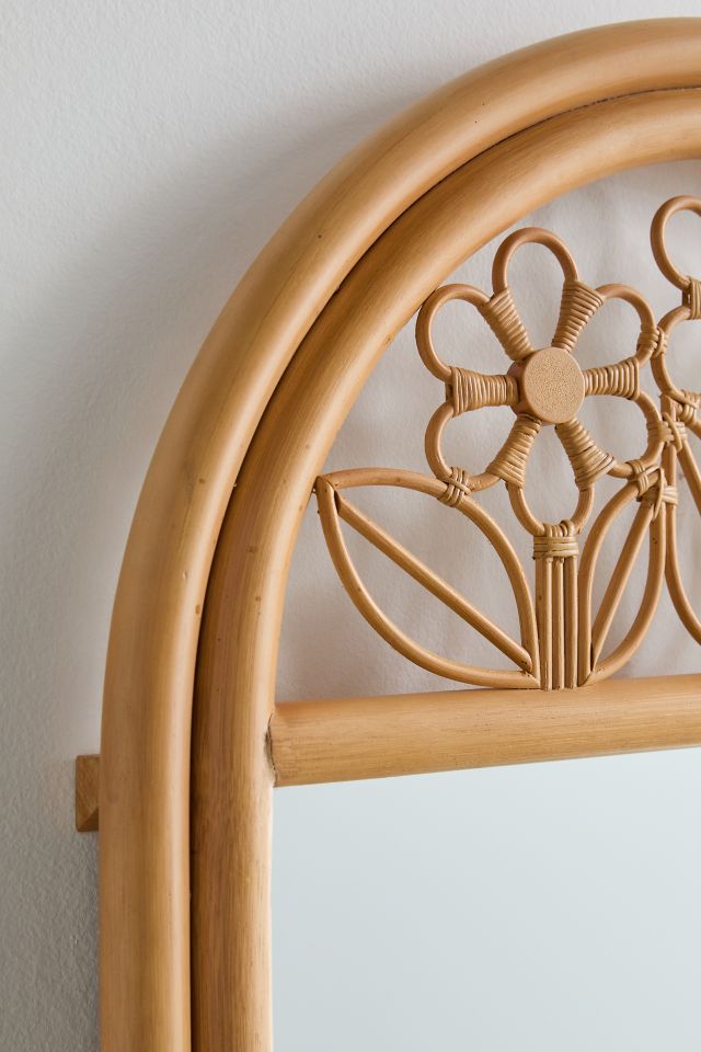 Daisy Rattan Floor Mirror #2