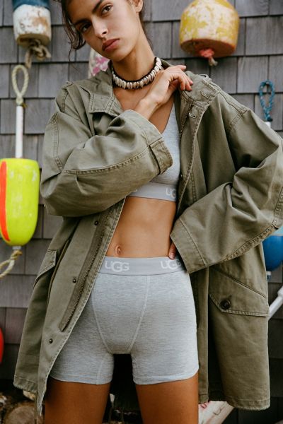 Ugg Alexiah Boyshort Undie In Grey, Women's At Urban Outfitters In Grey