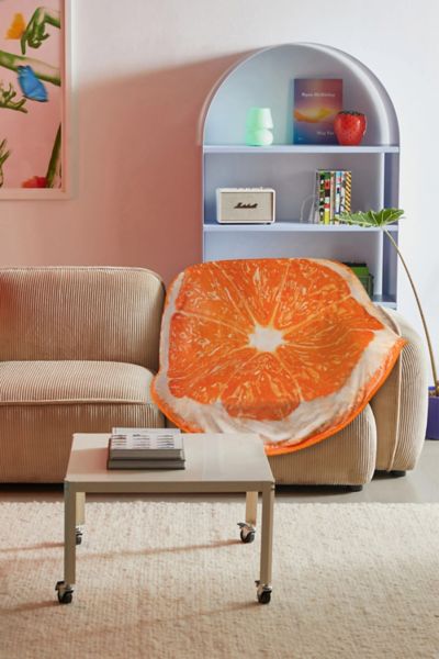 Fruit Slice Round Fleece Throw Blanket