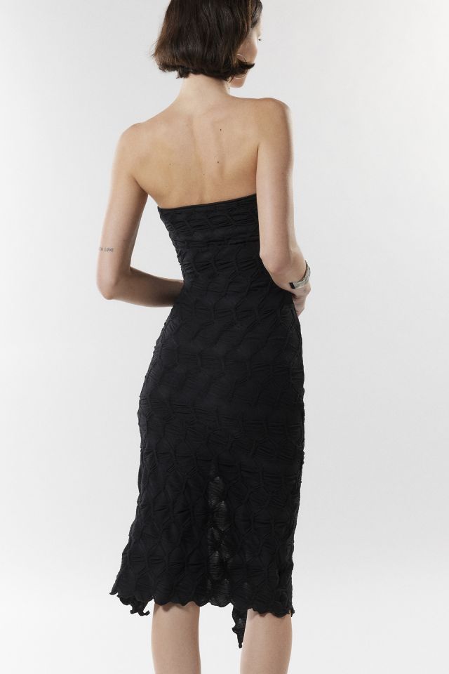 Robe mi-longue tubulaire texturée Remy UO #4