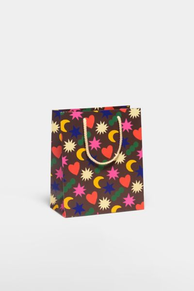 Red Cap Cards Red Cap Printed Gift Bag In Rainbow Charms At Urban Outfitters In Rainbow Charms