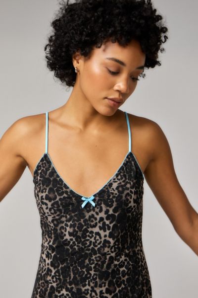 UO Leopard Print Slip Dress