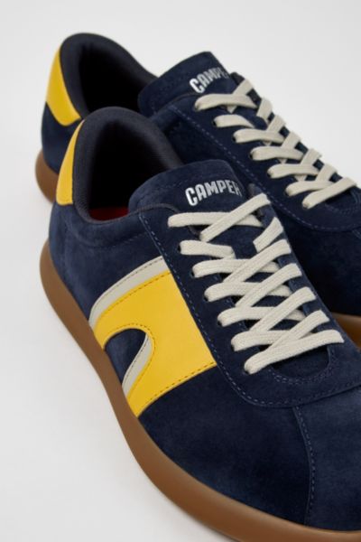 Camper Pelotas Soller Leather Sneakers In Blue