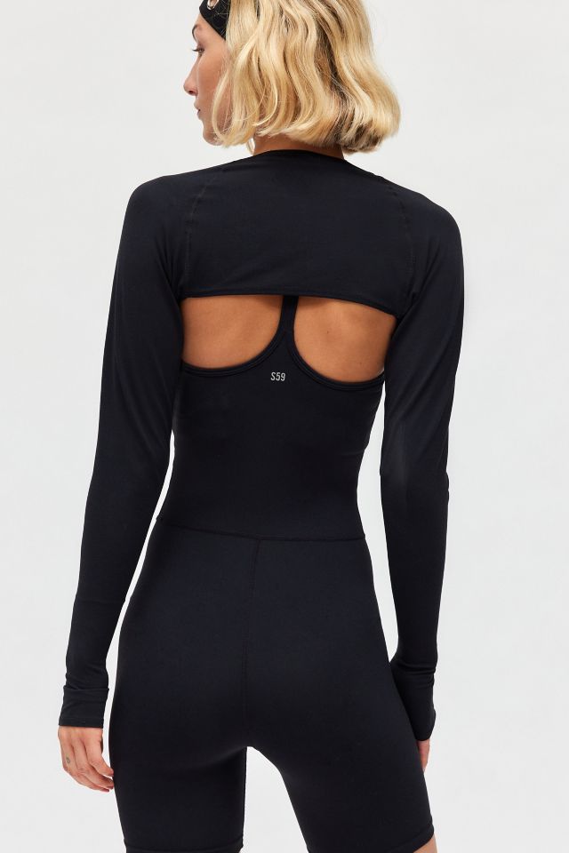 Splits59 Shiri Airweight Long Sleeve Shrug Top #3