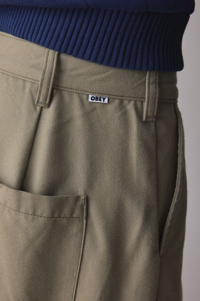 OBEY Oliver Relaxed Fit Pleated Pant