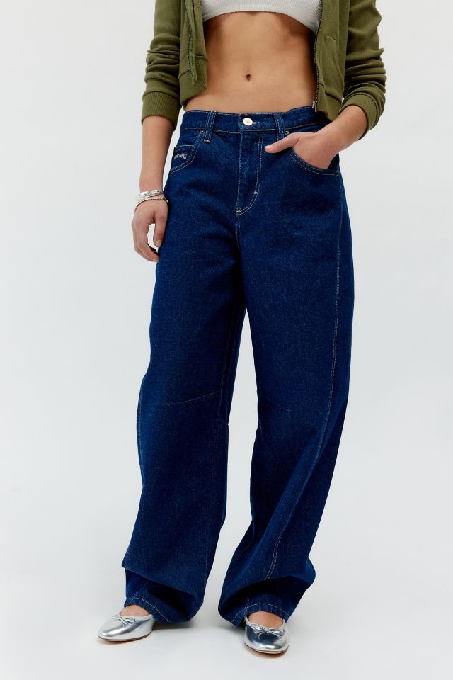 BDG Logan Twisted Buckle Barrel Jean #1