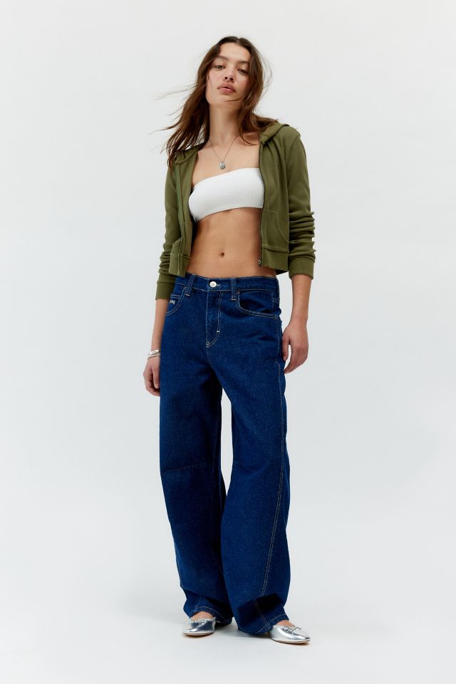 BDG Logan Twisted Buckle Barrel Jean | Urban Outfitters