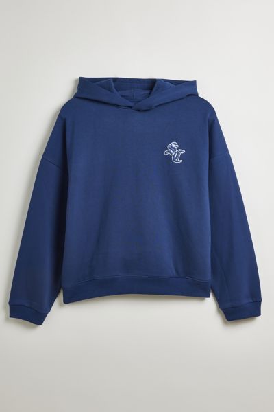 Standard Cloth Ludlow Hoodie Sweatshirt In Navy, Men's At Urban Outfitters In Blue