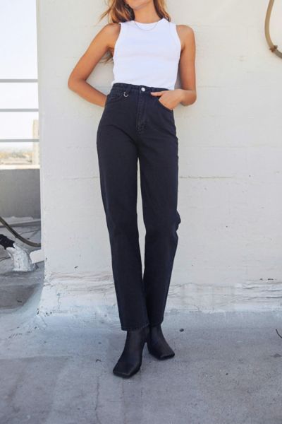Shop Neuw Nico Straight Jean In Blackout At Urban Outfitters