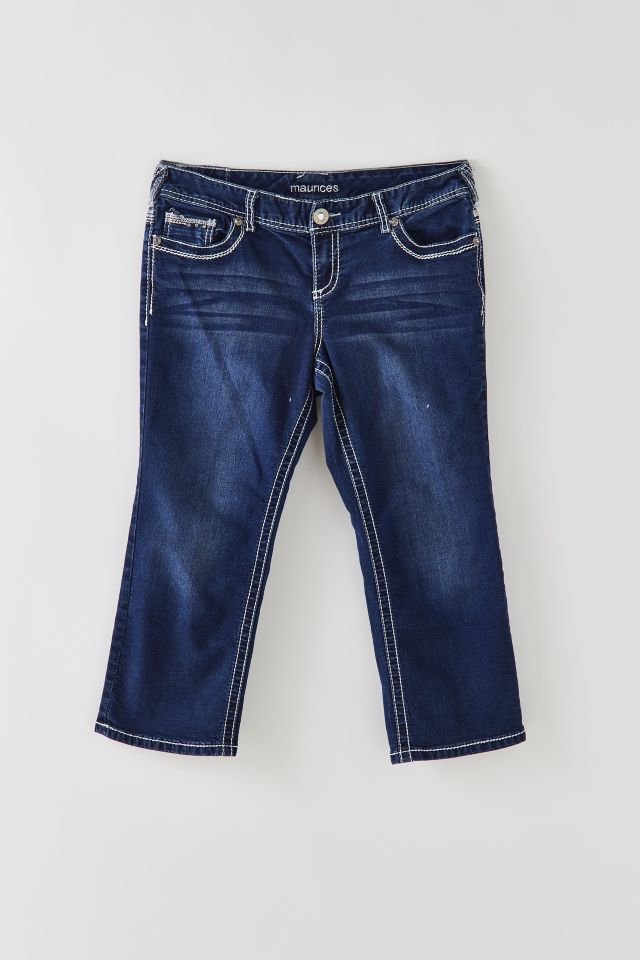 Vintage 2000s Denim Capri Pants . Y2K Jean 3/4 Pants 2000s Medium Wash  Denim Capris Y2K Clothing Regular Fit 2000s Clothing . size Small