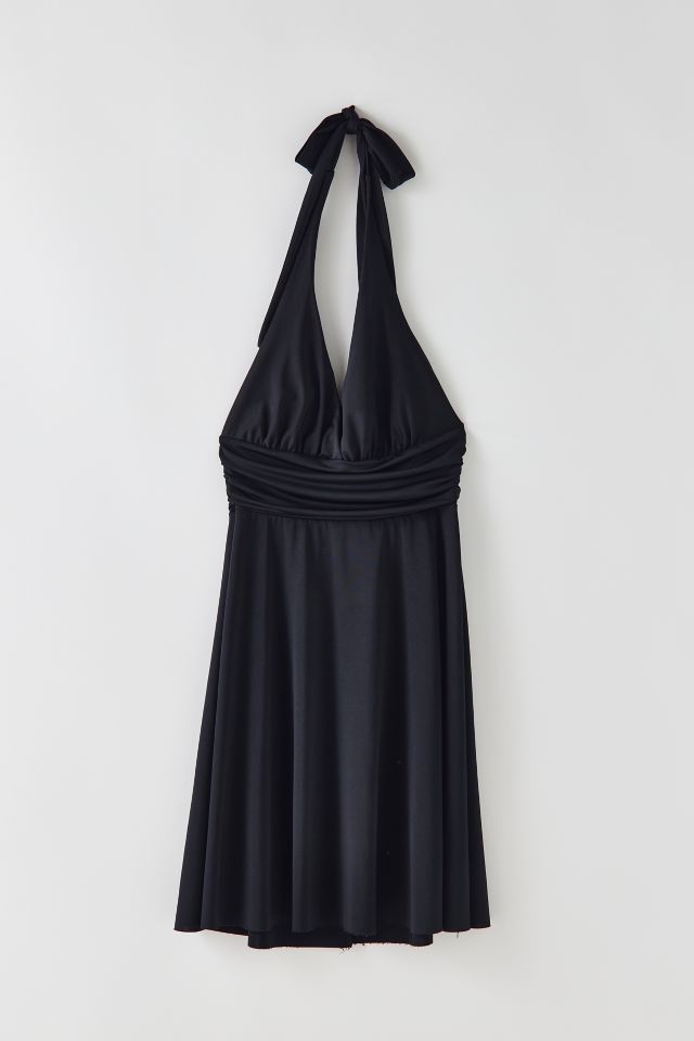 UO Jillian Satin Halter Mini Dress  Urban Outfitters Mexico - Clothing,  Music, Home & Accessories