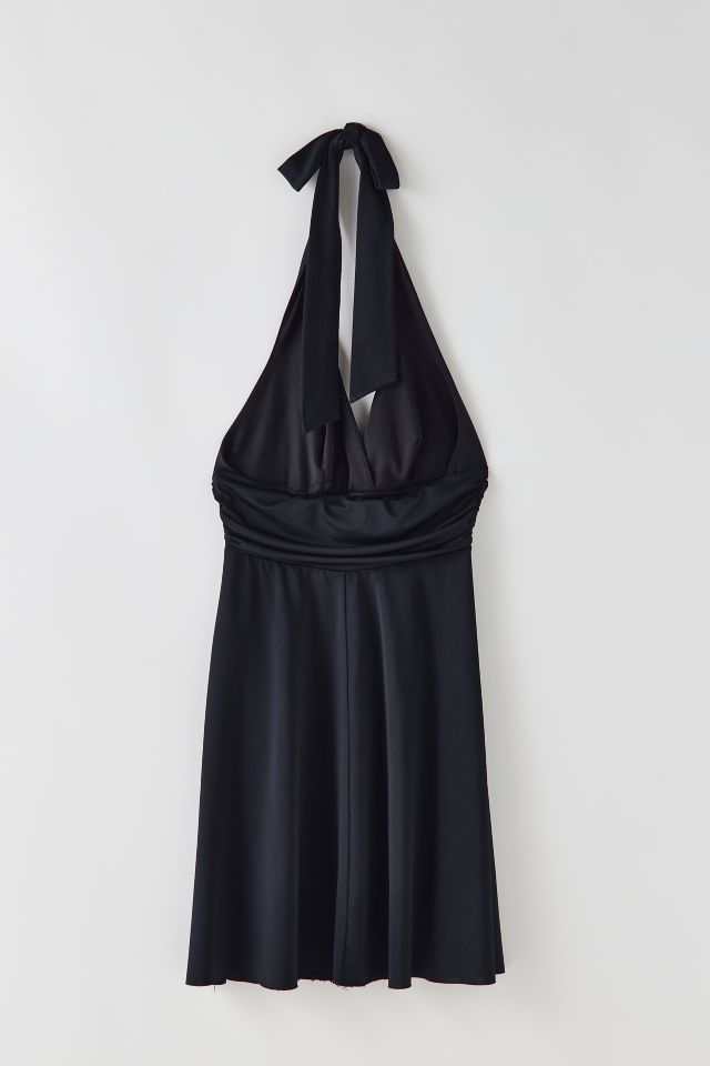 Robe Mini Vintage à Col Halter #1