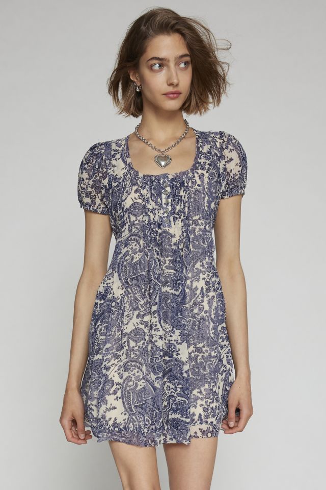 Kimchi Blue Phoebe Babydoll Mini Dress | Urban Outfitters