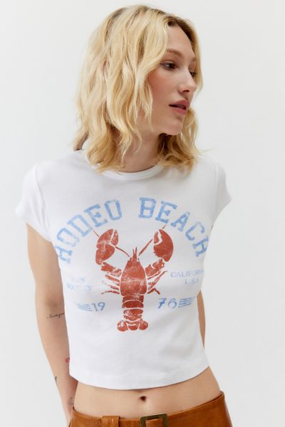 Urban Outfitters Rodeo Beach Graphic Tee In White, Women's At  In White