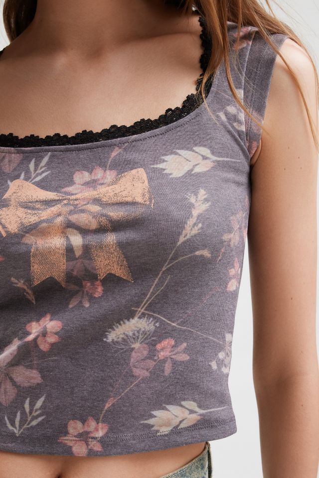 T-shirt Bébé Romantique à Dentelle Florale #2