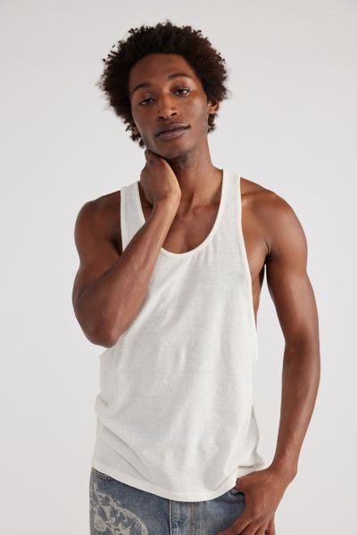 Bdg Supercut Tank Top In Star White, Men's At Urban Outfitters