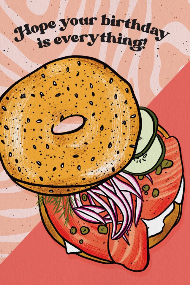 Boss Dotty Everything Bagel Birthday Card #1