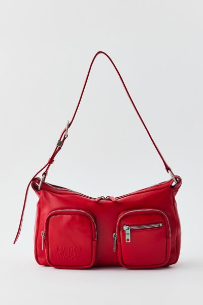 ☆MARGE SHERWOOD☆ BESSETTE SHOULDERapple red crinkle Marge Sherwood Bessette Shoulder Bag in Red | Lyst Canada
