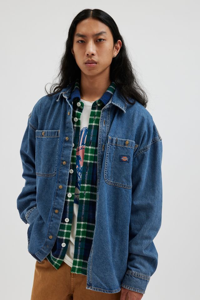 Chemise Boutonnée Manches Longues en Denim Dickies Houston Urban - Main Image