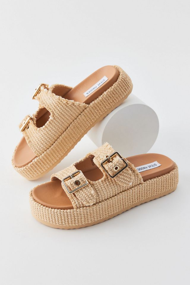 Steven Madden Karrigan Raffia Slide Sandal Urban Outfitters