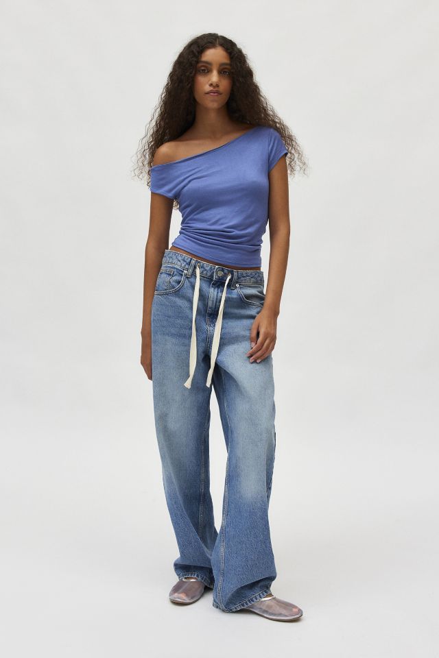 Silence + Noise Grace Fitted One-Shoulder Top #2