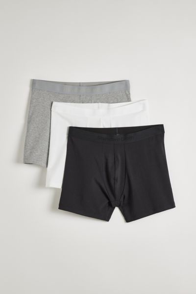 STANDARD CLOTH COTTON BOXER BRIEF 3-PACK IN ASSORTED, MEN'S AT URBAN OUTFITTERS 