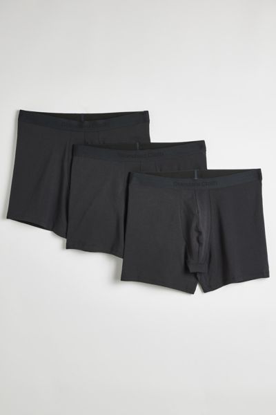 Standard Cloth Cotton Boxer Brief 3-pack In Black, Men's At Urban Outfitters In Black
