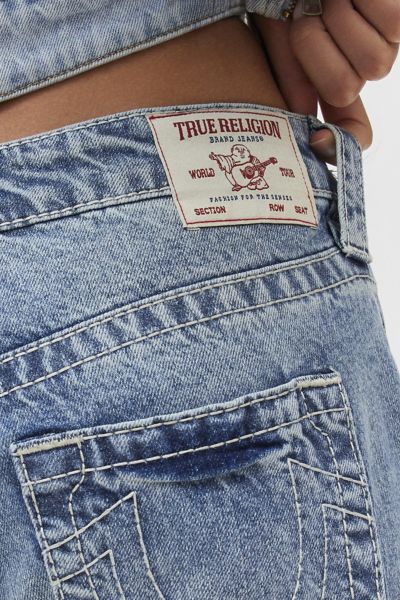 True Religion Jessie Upcycled Big T Wide Leg Jean