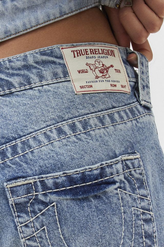 True Religion Jessie Upcycled Big T Wide Leg Jean #4