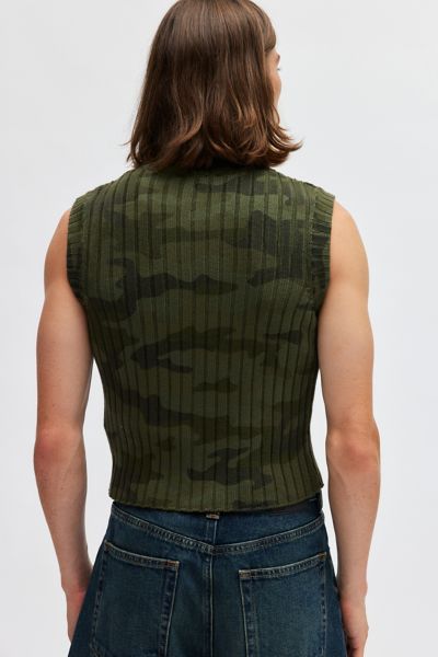 Jaded London Camo Polar Vest