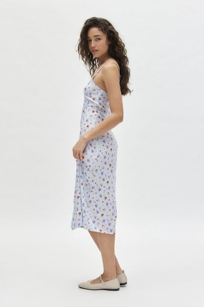 Motel Grize Floral Striped Midi Slip Dress